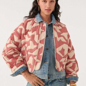 ba&sh Cropped bomber jacket Pacino - dusty pink